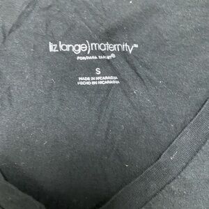 Black maternity shirt